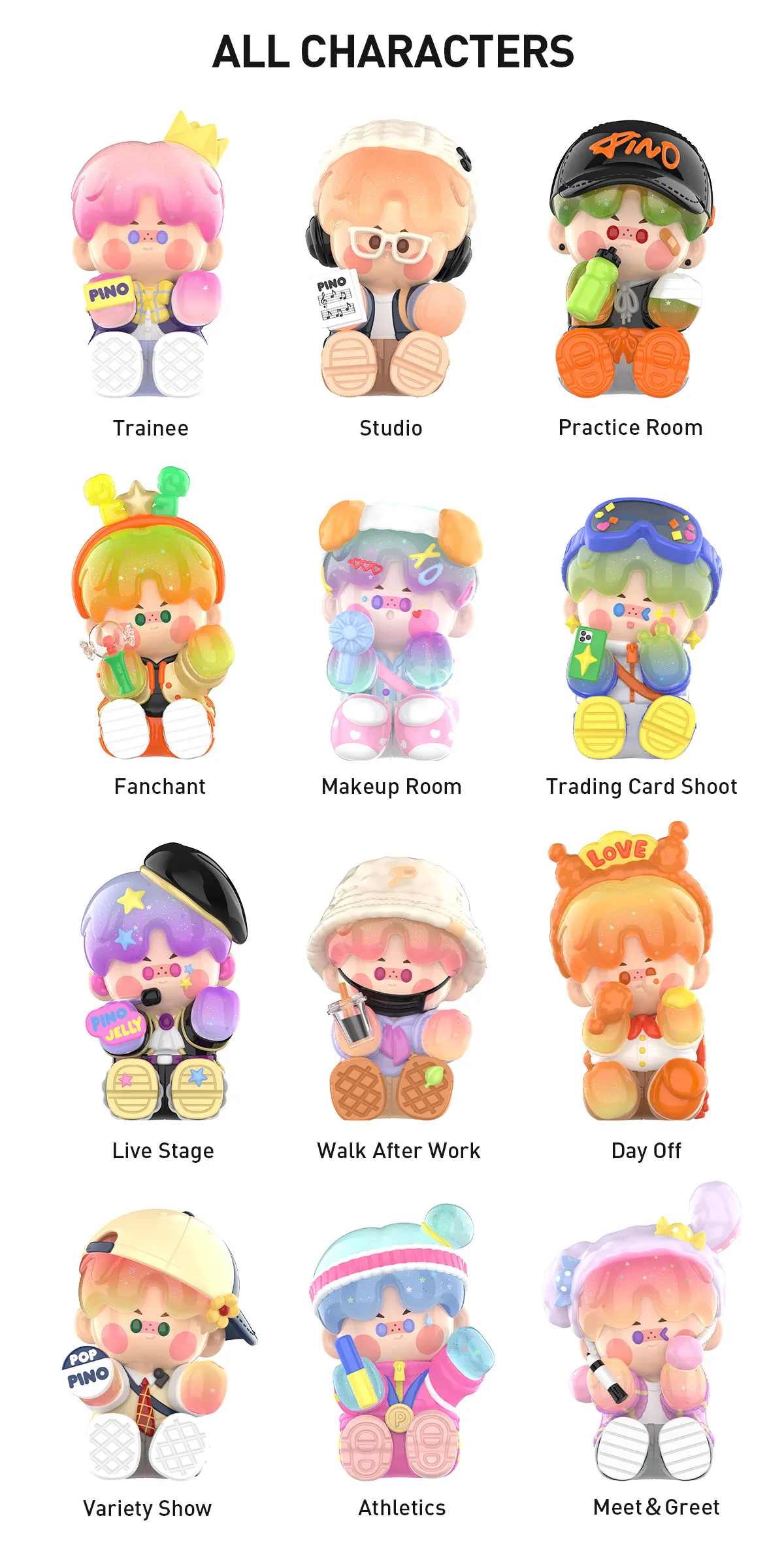 PINO JELLY Star Project Series Figures - Image 15