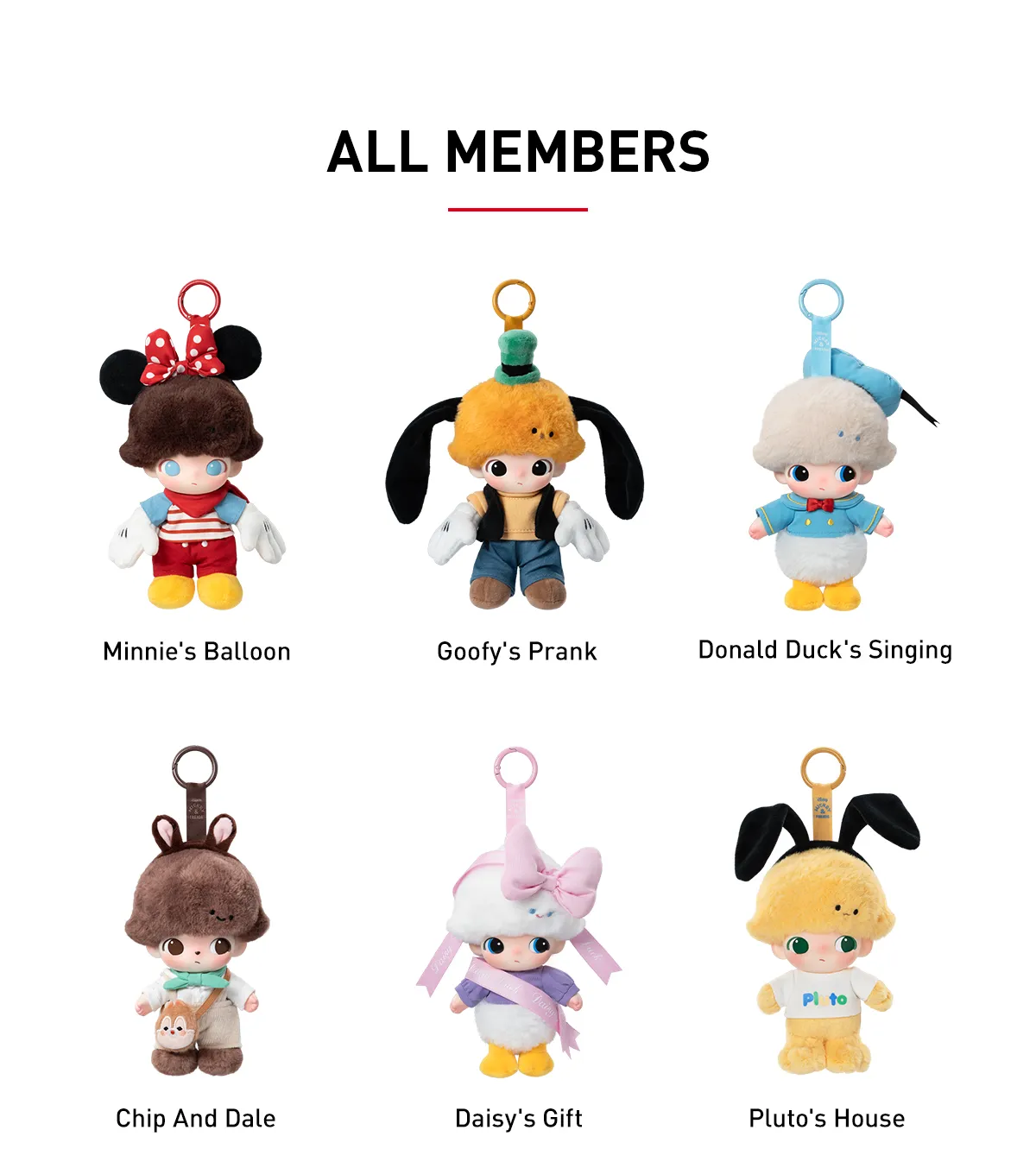 DIMOO WORLD × DISNEY Series Vinyl Plush Keychain Blind Box - Image 8