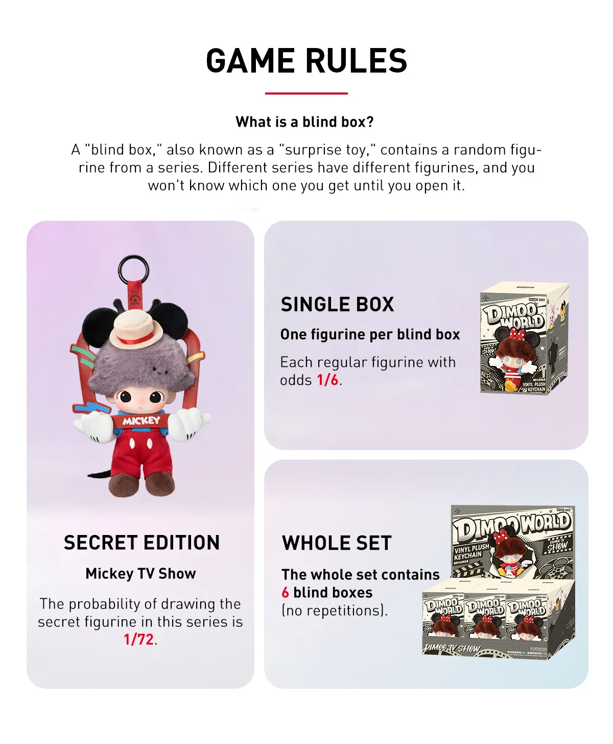 DIMOO WORLD × DISNEY Series Vinyl Plush Keychain Blind Box - Image 9