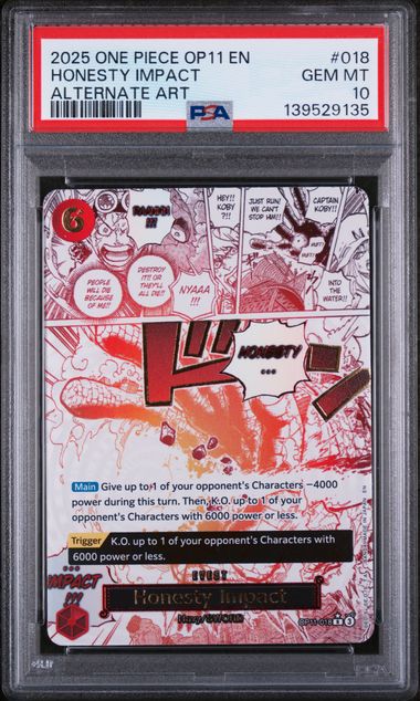 PSA 10 - A Fist Of Divine Speed - Honesty Impact Alternate Art #018
