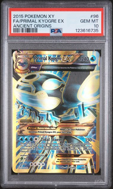 PSA 10 - Ancient Origins - Primal Kyogre EX #96