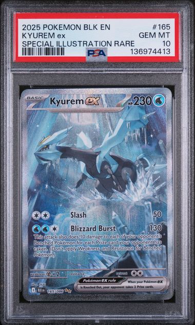 PSA 10 - Black Bolt - Kyurem ex #165