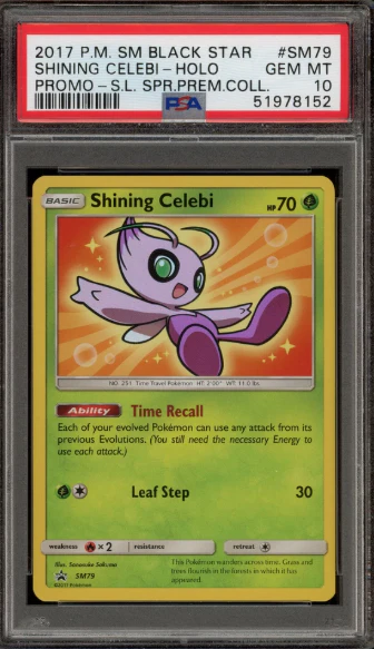 PSA 10 - Black Star Promo - Shining Celebi #SM79