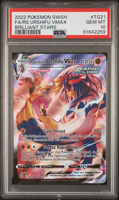 PSA 10 - Brilliant Stars - Urshifu VMAX #TG21