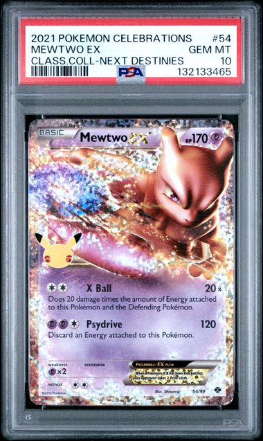PSA 10 - Celebrations - Mewtwo EX #54