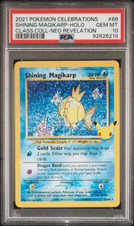 PSA 10 - Celebrations - Shining Magikarp #66