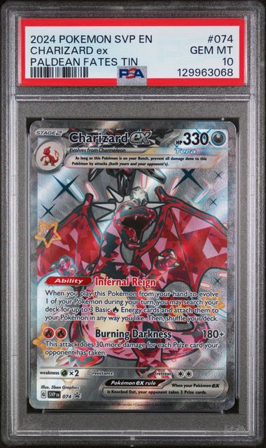 PSA 10 - Charizard ex #074 - Scarlet & Violet Black Star Promos