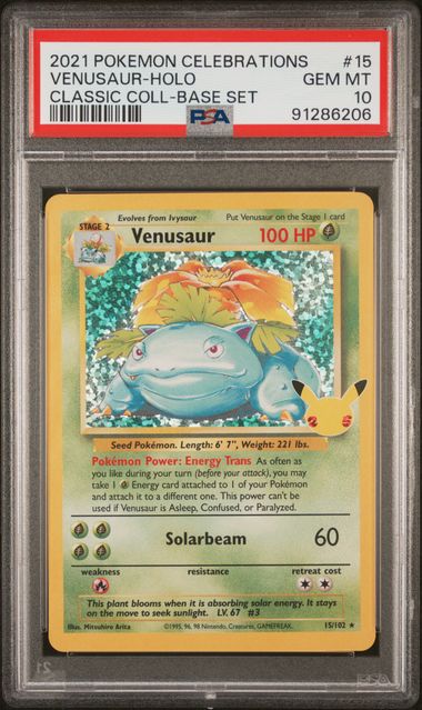 PSA 10 - 2021 Celebrations Classic Collection Box - Venusaur #003