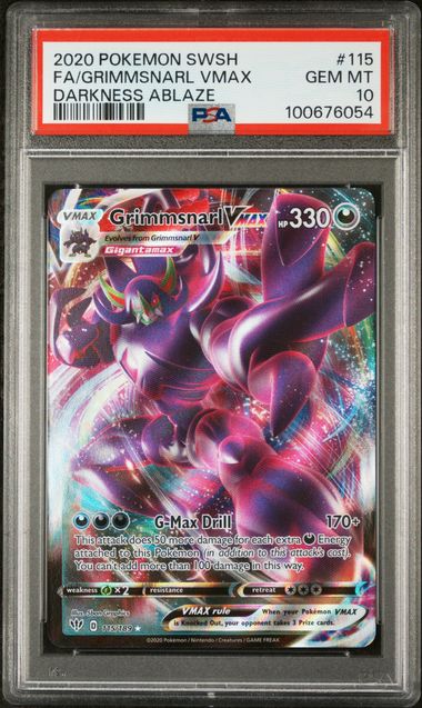 PSA 10 - Darkness Ablaze - Grimmsnarl VMAX - #115