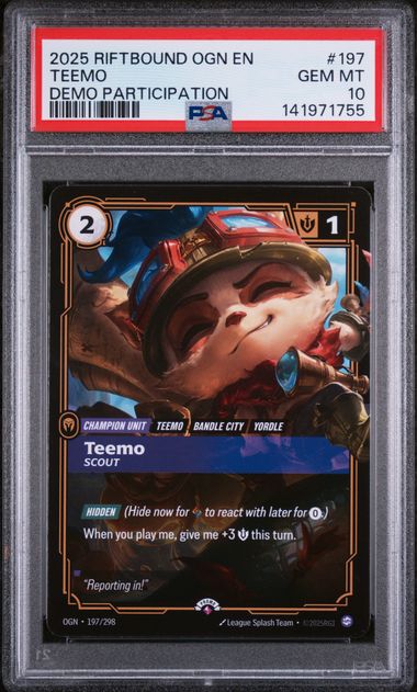 PSA 10 - Demo Participation - Teemo #197