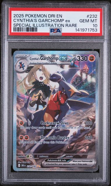 PSA 10 - Destined Rivals - Cynthia's Garchomp ex #232