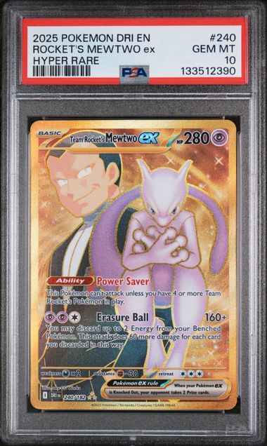 PSA 10 - Destined Rivals - Team Rocket's Mewtwo ex #240