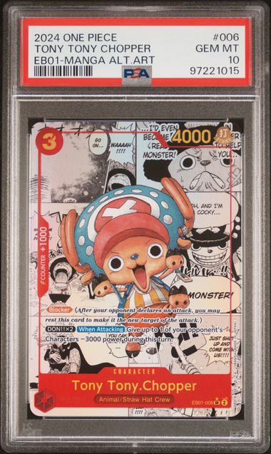 PSA 10 - EB-01- Tony Tony. Chopper Manga #006
