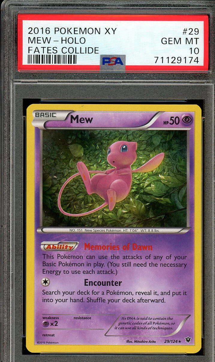 PSA 10 - Fates Collide - Mew Holo #29