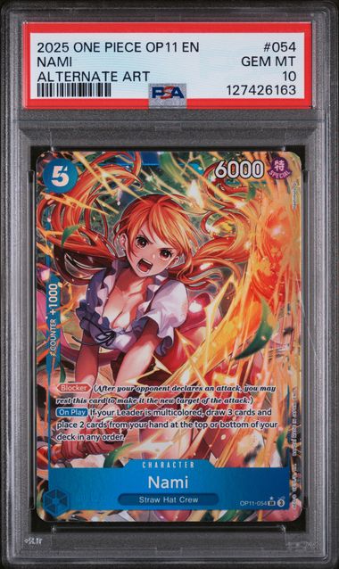 PSA 10 - Fist of Divine Spirits - Nami Alternate #054
