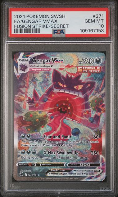 PSA 10 - Fusion Strike  - Gengar VMAX #271