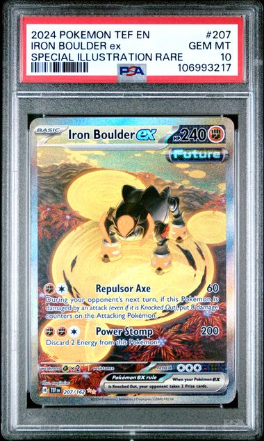 PSA 10 - Temporal Forces  - Iron Boulder EX #207