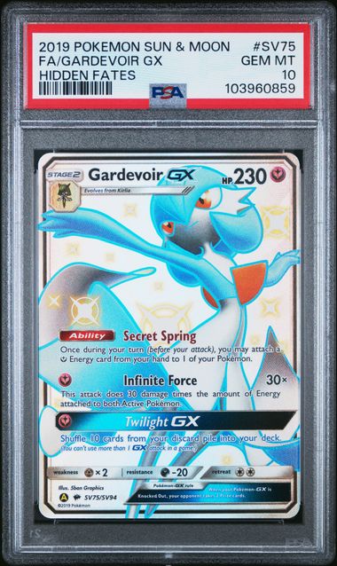 PSA 10 - Hidden Fates - Gardevoir GX #SV75