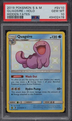 PSA 10 - Hidden Fates - Quagsire #SV10