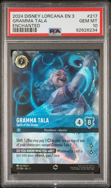 PSA 10 - Into the Inklands - Gramma Tala Enchanted #217