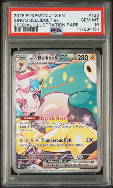 PSA 10 - Journey Together - Iono's Bellibolt ex #183