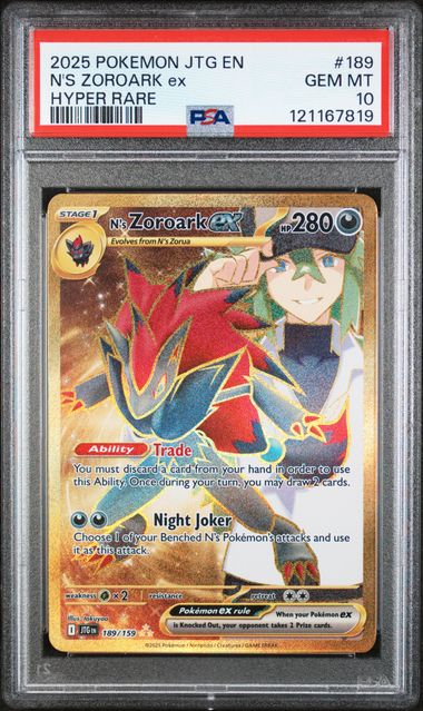 PSA 10 - Journey Together - N's Zoroark EX #189