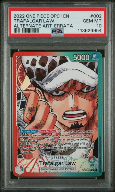 PSA 10 - Romance Dawn - Trafalgar Law Leader Alt #002