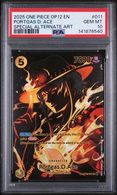 PSA 10 - Legacy of the Master - Portgas D. Ace SP #011
