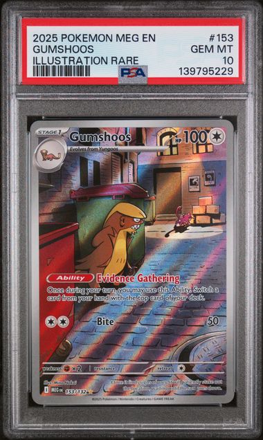 PSA 10 - Mega Evolution - Gumshoos #153