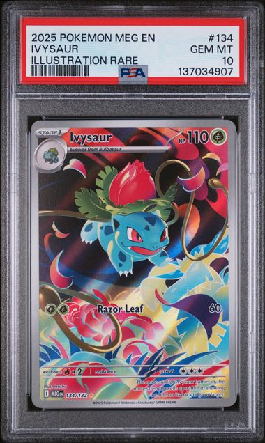 PSA 10 - Mega Evolution - Ivysaur #134