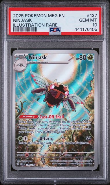 PSA 10 - Mega Evolution - Ninjask #137