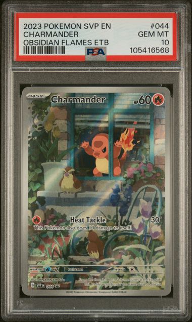 PSA 10 - Obsidian Flames ETB Promo - Charmander #044