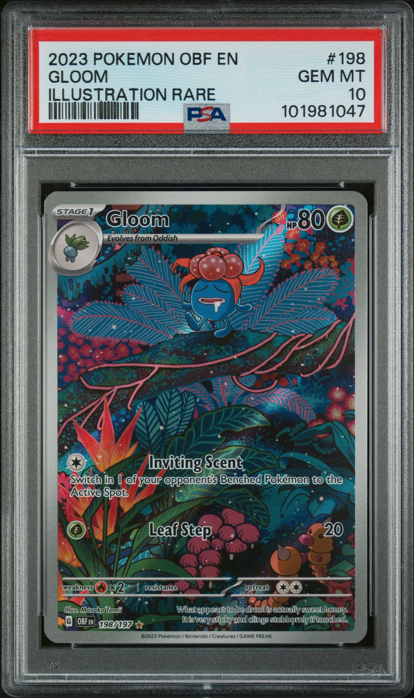 PSA 10 - Obsidian Flames - Gloom #198