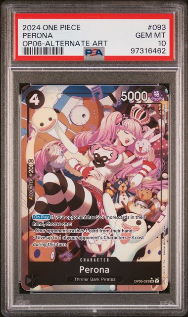 PSA 10 - OP-06 - Perona Alternate Art #093