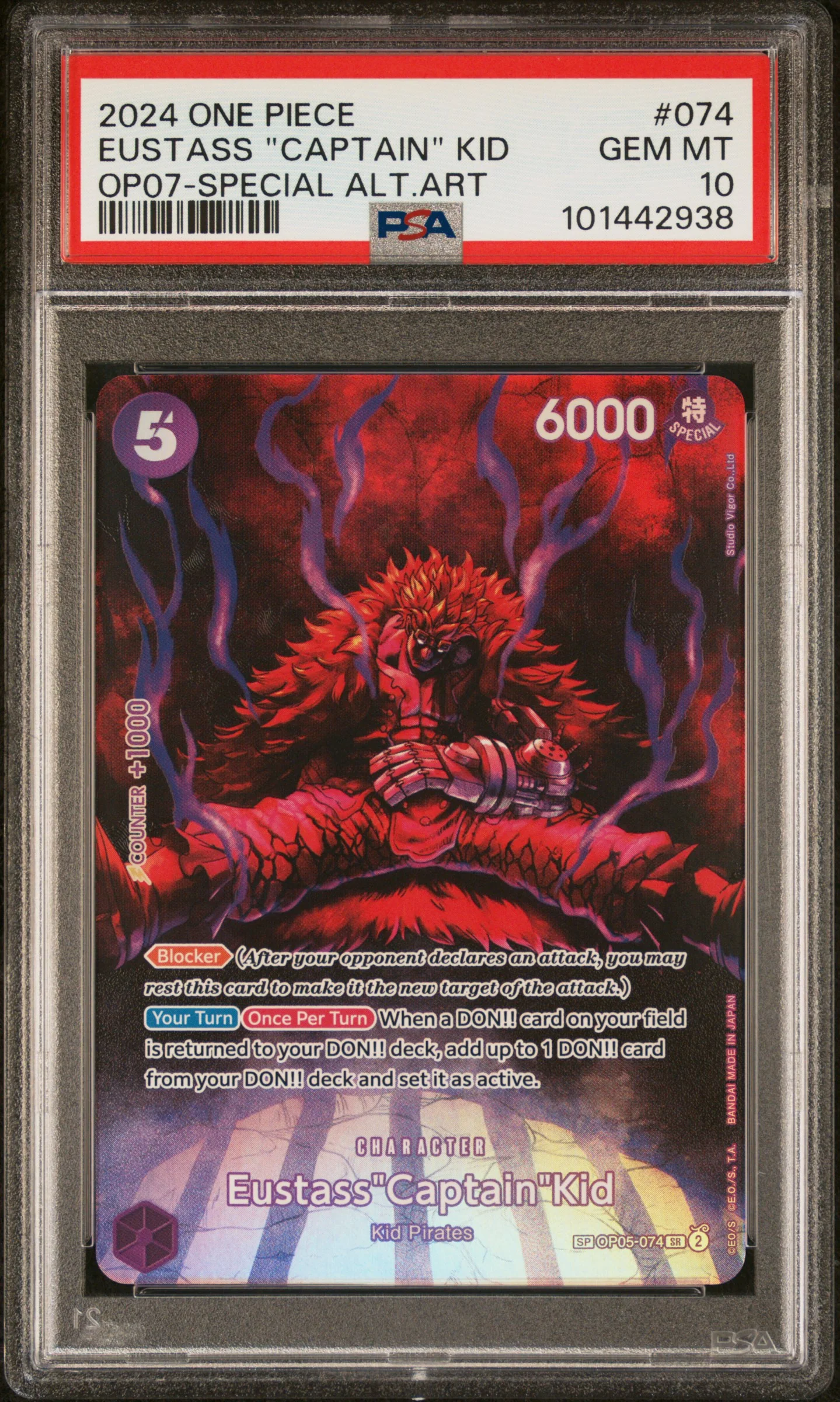 PSA 10 - 500 Years Future - Eustass Captain Kid SP #074