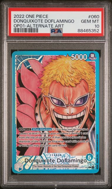 PSA 10 - OP01 - Donquixote Doflamingo Leader #060
