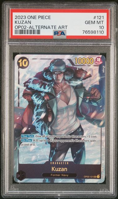 PSA 10 - OP02 - Kuzan Alternate Art #121