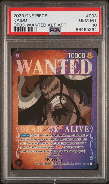 PSA 10 - OP03 - Kaido Wanted Poster #003