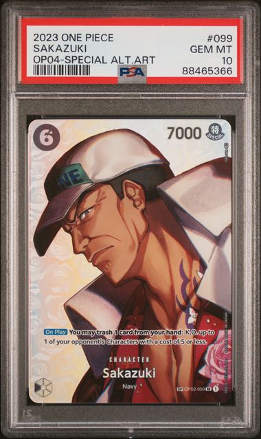 PSA 10 - OP04 - Sakazuki SP #099