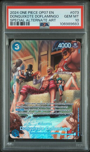 PSA 10 - OP07 - Donquixote Doflamingo SP #073