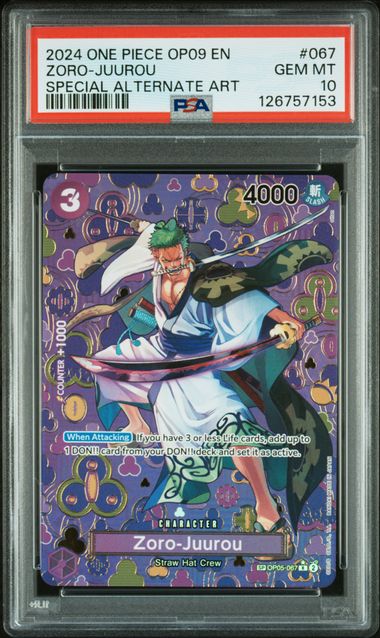 PSA 10 - OP09 - Zoro-Juurou SP #067