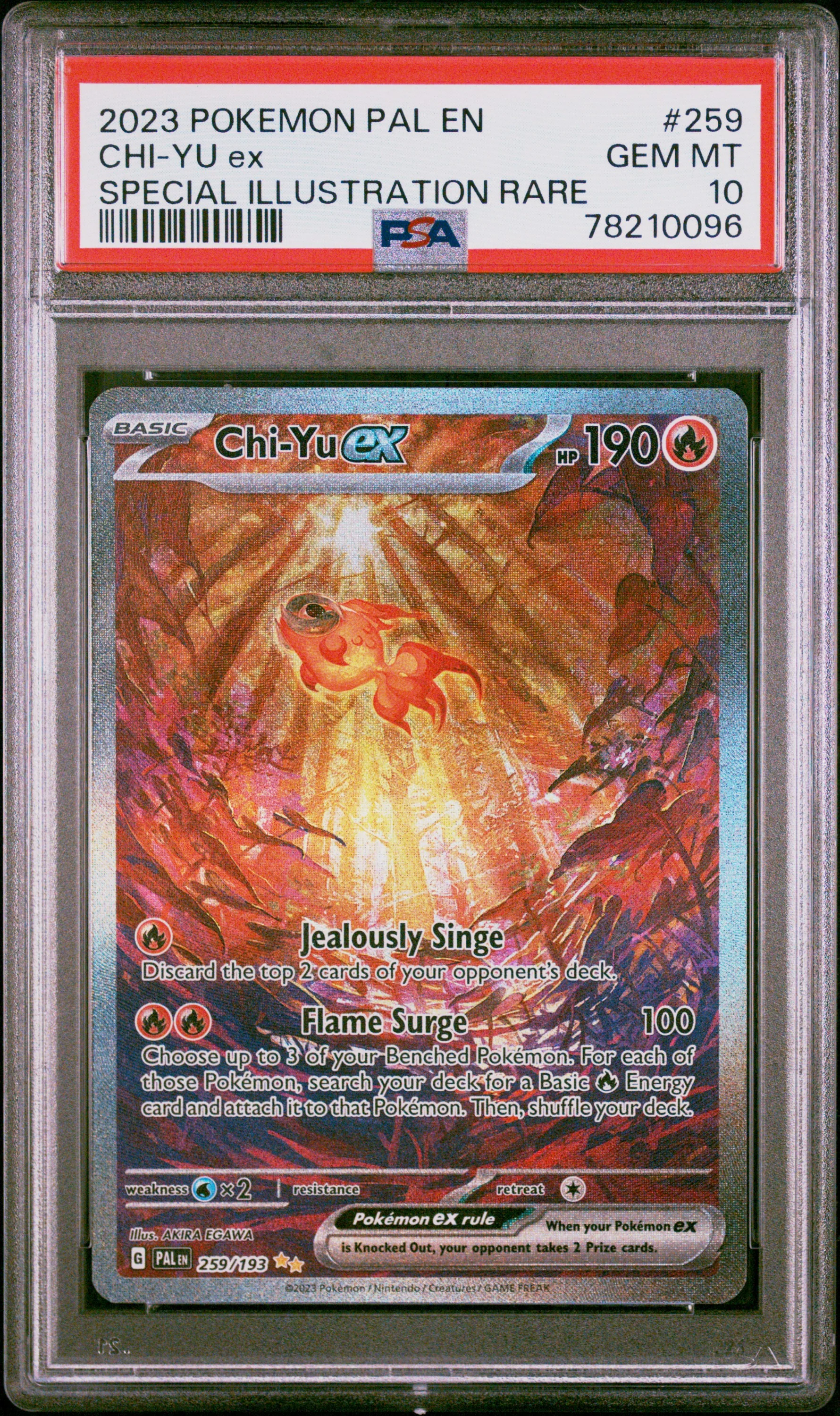 PSA 10 - Paldea Evolved - Chi-Yu ex #259