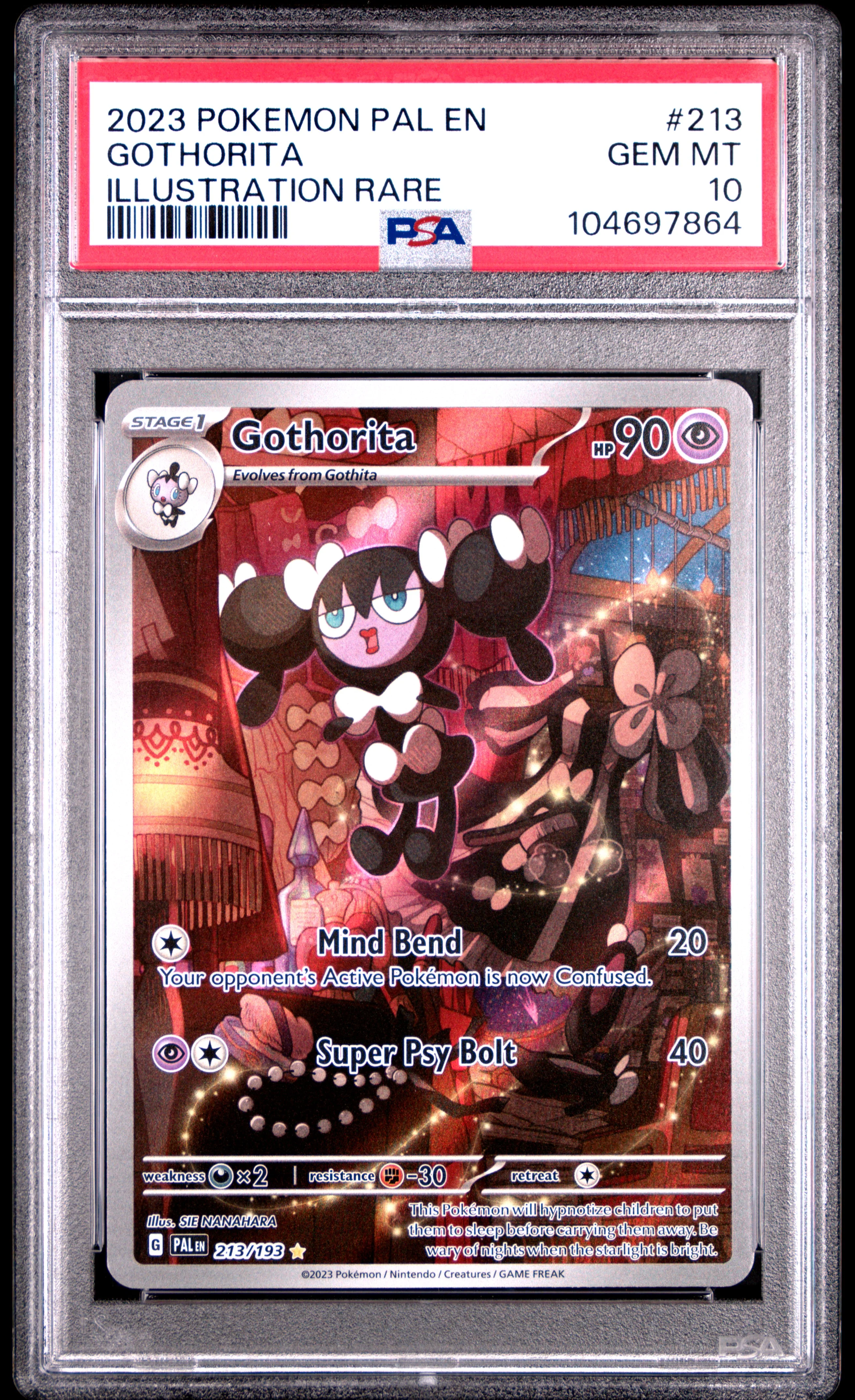 PSA 10 - Paldea Evolved  - Gothorita #213