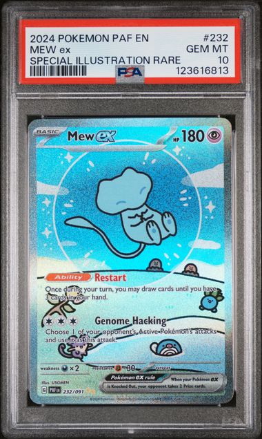 PSA 10 - Paldean Fates - Mew Ex #232