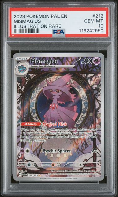 PSA 10 - Paldea Evolved - Mismagius #212
