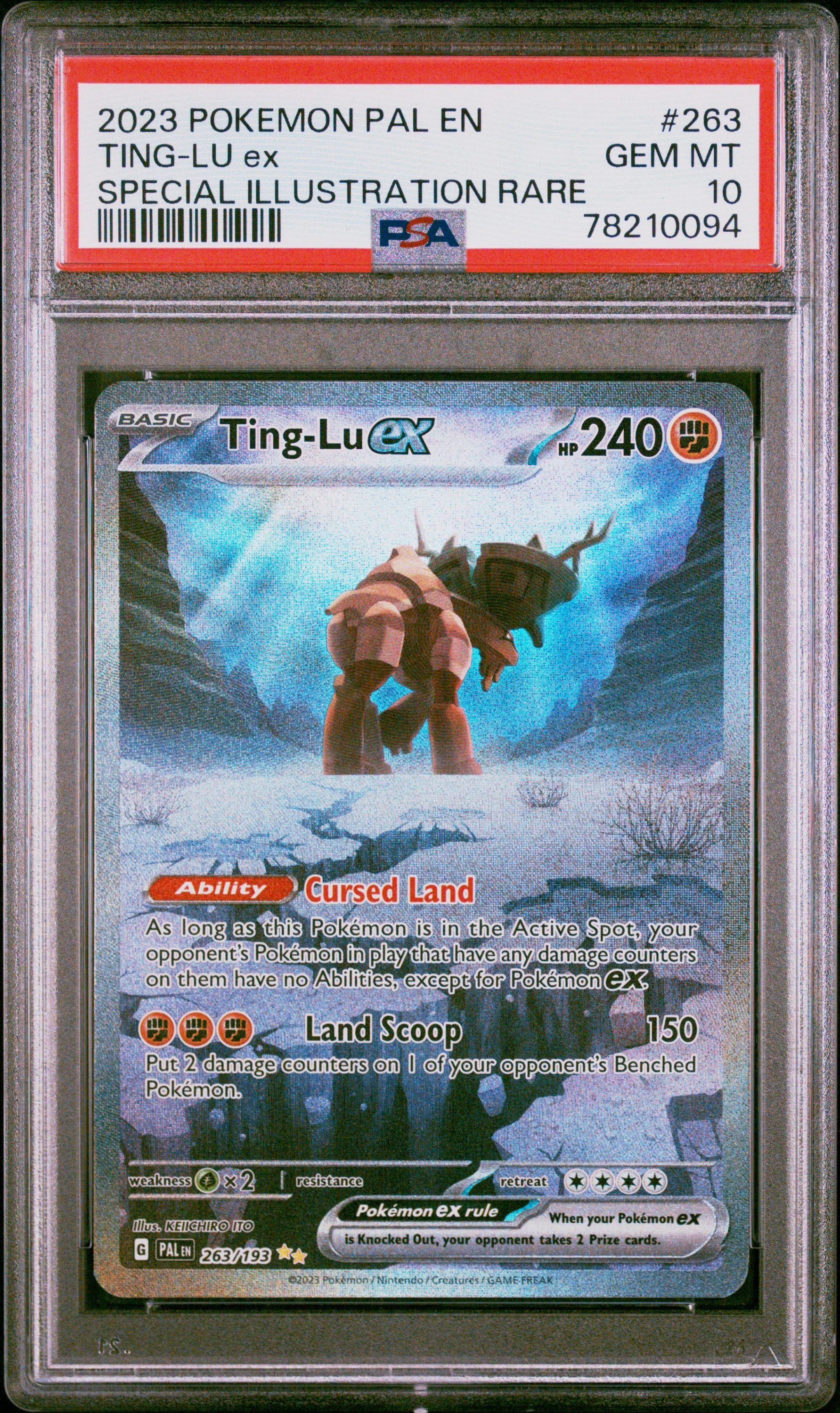 PSA 10 - Paldea Evolved - Ting-Lu Ex #263