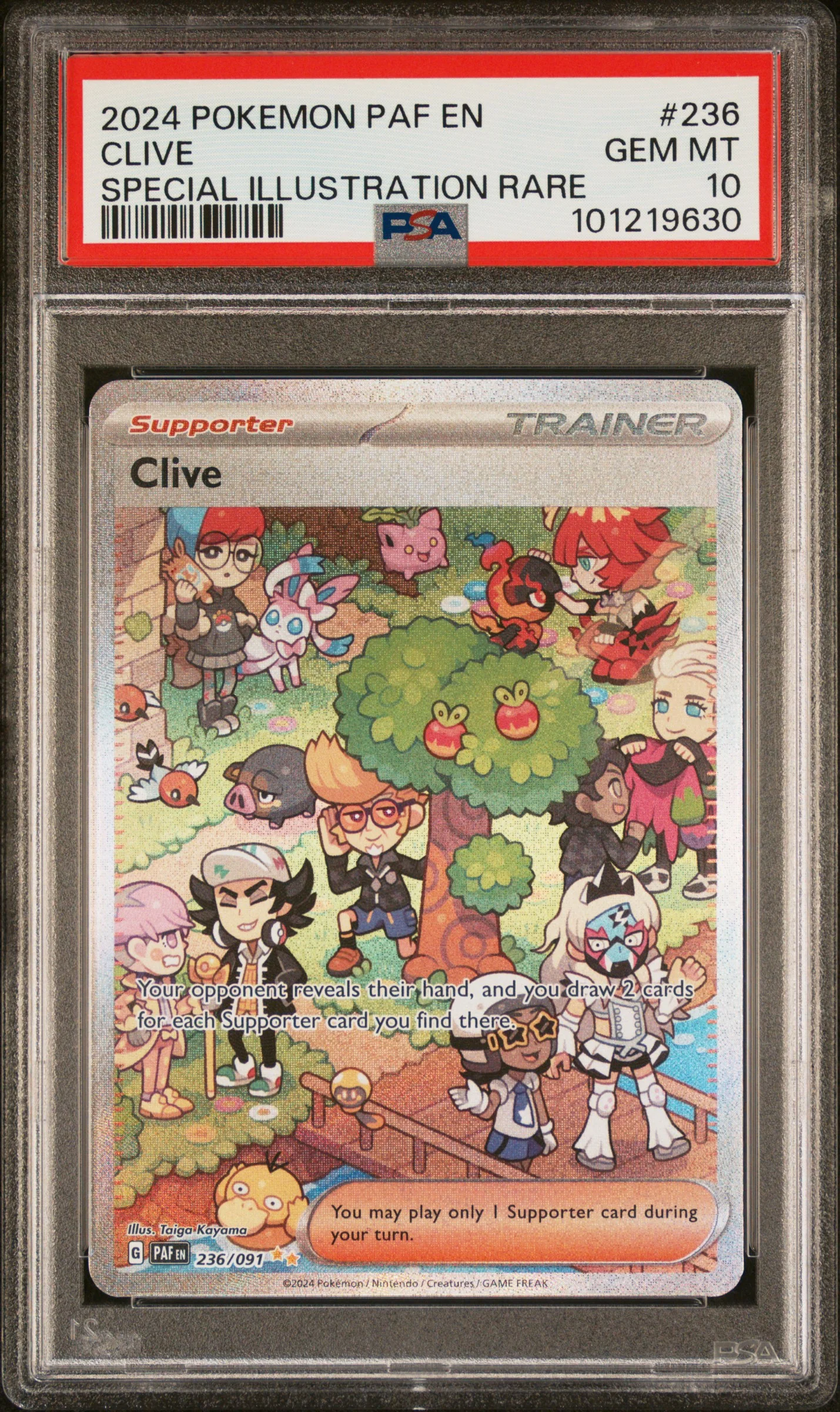 PSA 10 - Paldean Fates - Clive #236