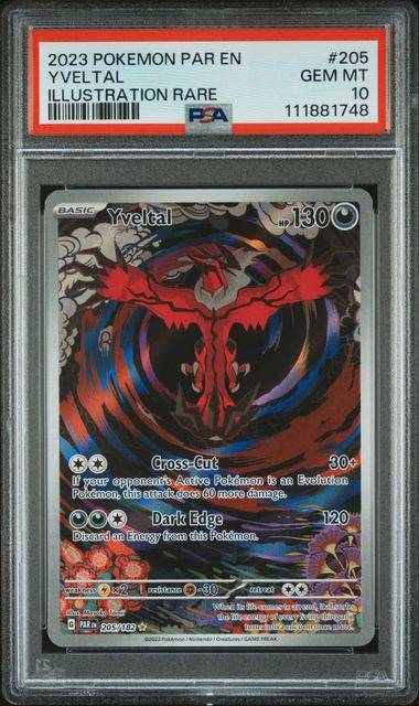 PSA 10 - Paradox Rift  - Yveltal #205