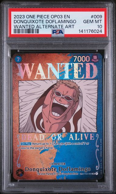 PSA 10 - Pillars of Strength - Donquixote Doflamingo Wanted #009