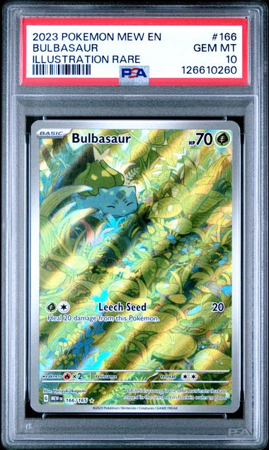PSA 10 - Pokemon 151 - Bulbasaur #166
